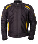 W-Tec Nyári motoros kabát W-TEC Tosheck fekete-sárga 4XL (26179-4XL)