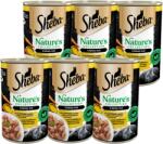 Sheba SHEBA konzervdoboz 6x400 g Nature's Collection - nedves teljes értékű eledel felnőtt macskáknak, baromfi koktél májjal és halolajjal, sárgarépa körettel, terrine-ben