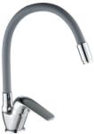 Laveo BKE_967D - LAVEO ELZA F álló csaptelep rugalmas tömlővel, szürke/króm (BKE_967D)