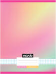Nebulo Nebulo: Tűzött kockás pasztell szivárvány mintás füzet 87-32 A/4 (NR-MGM-1-A4-12348664) - jatekshop