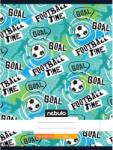 Nebulo Nebulo: Tűzött sima Football time feliratos füzet 80-32 A/4 (SI-XM-A4-20250203)