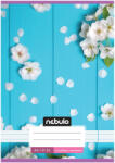 Nebulo Nebulo: Tűzött 4. osztályos fehér virágos mintás vonalas füzet 21-32 A/5 (VO4-1-CM-A5-12345984) - jatekshop