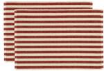 Södahl Két darab piros csíkos terítő 48 x 33 cm-es készlet (SOD-33103)