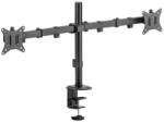 SBOX LCD-352/2-2 17"-32" dönthető, forgatható asztali dual monitor tartó konzol