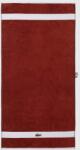 Lacoste pamut törölköző L Casual Terre Battue 70 x 140 cm - burgundia Univerzális méret
