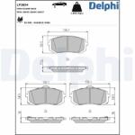 DELPHI Set placute frana DELPHI LP3854 (LP3854)