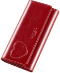 Clavi Portofel de Dama din Piele Naturala Clavi, Spatios, cu Model, Tip Clutch, cu Protectie RFID