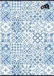 Victoria Füzet, tűzött, A4, kockás, 80 lap, COOL BY VICTORIA Mediterrain patterns (ISVFC103) - tabexpress