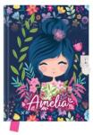 JUNIOR Amelia kislányos napló lakattal - 18x14 cm (DBL36-8586025941389)