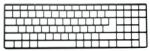 Dell Notebook keyboard Dell for Precision 7550, Keyboard Bezel, US (PN: 0XPPM7, XPPM7)