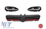 KITT (Jobbkormányos) LED Fényszórók LED Dinamikus Irányjelyzőkkel és Hűtőrács VW Golf 7 VII (2013-2017) R Look modellekhez Kompatibilis: Volkswagen Golf VII (2012-2017) jobbkormányos Nem kompatibi (COFGVWG