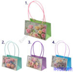  Virágtáska duplás rózsa mintás - Lila