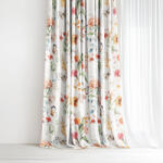 Goldea draperie decorativă valencia - pajiște cu fluturi 140x135 cm