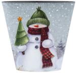 Emocio Viragcserep Muanyag Nagy Karacsonyi Hóember 21X13X19, 7 Cm