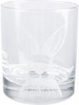Clayre & Eef Set 6 pahare sticla transparenta alba Iepuras 7x9 cm, 300 ml (RAEGL0005) Pahar