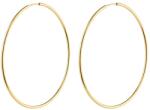 Bebe Gold Cercei din Aur 14K pentru Adolescenti si Adulti, model Clasic Elegant tip Cerc, diametru 70 mm