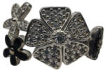 Flippy Inel, Jolie Silver, Argint 925 Trifoi cu Email Negru M 52 (teo-116793)
