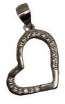 Flippy Pandantiv, Jolie Silver, Argint 925, Model Inima Contur Asimetrica, 1.4 G, 1.6 x 1.2 Cm (teo-116710)