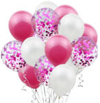 Flippy Set 15 baloane pentru petrecere, Flippy, alb roz, 30 cm (teo-123092)