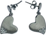 Flippy Cercei din Argint 925 Jolie Silver, Model Inimi cu Zirconii, 29 x 13 mm, 2.8 g (teo-116770)