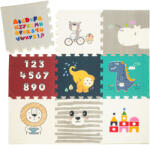 Babify Star Ibaby, Animals Baby Puzzle, szőnyeg - 1, 5 cm vastag, csúszásmentes, extra nagy, kétoldalas, vízálló, hordozható, kisgyermekeknek és csecsemőknek (165 x 165 x 1, 5 cm) (D7-DOHG-3YV2) (D7-DOHG-3YV