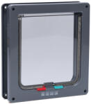 Karlie Karlie macskaajtó 4-utas zárral, alagútelemmel, szürke, Sz 19, 2 x H 20cm