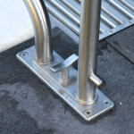 Domet Medence kapaszkodó szkimmeres medencékhez, 1210 mm hosszúság - kézzel polírozott rozsdamentes acélból AISI-316Ti