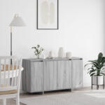 vidaXL Szürke Komód Szürke sonoma Műgyanta 135 x 41 x 75 cm Szürke Komód (VD3333891)