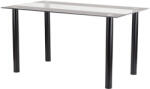 Leziter Riona 140 cm szögletes üveg étkezőasztal (LUA140B) - pepita