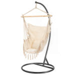 Leziter Puerto függőszék állvánnyal bézs-fekete (WST-02-Beige_SW-007-STBL) - homelux