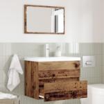 vidaXL Комплект мебели за баня 2 бр. Старо дърво 57 x 37 x 45 см (875432)