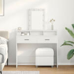 vidaXL Pipereasztal Fehér MDF 100 x 41 x 140 cm Pipereasztal (VD865172)
