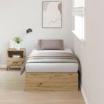 vidaXL Tároló Ágykeret Artisan Oak 100x200 cm (VD3335356)
