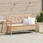 vidaXL Külső Pad 119x76x44 cm Tömör Fenyő (VD4012183)