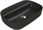 CeraStyle AQUA - PULTRA ültethető - Top Counter - porcelán mosdó - MATT FEKETE - 60 x 40 cm (OC007H61U05) - gardenet