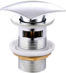 Global Viva Klikk - klakk leeresztő - SZÖGLETES - KRÓM - túlfolyós modókagylóhoz 5/4 (31QEB033M)