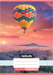 Nebulo Nebulo: Tűzött hőlégballon a levendulák felett mintás kockás füzet 27-32 A/5 (NR-CM-A5-12346486) - jatekshop