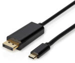 Nedis USB-C Display Port kábel - USB3.2 Gen 1 4K@60Hz - 2m (CCGL64352BK20)