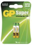 GP Batteries GP Super alkáli AAAA (25A, LR61, LR8, MN2500) szuper mikro ceruza elem 2db/bliszter (B1306) - mystock