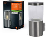 OSRAM Kerti lámpa kültéri fali lámpa LED E27 IP44 IK03 Silver Endura Ledvance (4058075834903)