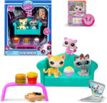 MGA Entertainment Littlest Pet Shop: Set de joacă cu 3 piese Diner Dash cu figurine pisici (LPS00636) Figurina