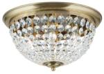 Orion Plafond sárgaréz-átlátszó mennyezeti lámpa (ORI-DLU 1840/47_BR) E27 6 izzós IP20