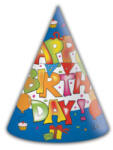 Javoli Happy Birthday Kokliko parti kalap, csákó 6 db-os (PNN80865)