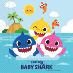 Javoli Baby Shark Fun in the Sun szalvéta 20 db-os 33x33 cm (PNN92542)