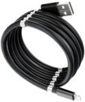 Flippy Cablu de incarcare rapida, Flippy, USB, compatibil Iphone, cu absorbtie magnetica, 1 m, negru (teo-124292)