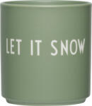Design Letters Cană Favourite Xmas Let It Snow verde (10101002GNLETITSNO)