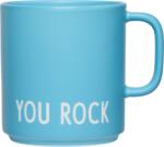 Design Letters Cană cu mâner Favourite You Rock albastră (10101008SWMCYOROCK)