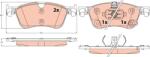 TRW set placute frana, frana disc TRW GDB2545 (GDB2545)