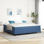 vidaXL Box Spring Ágy Matraccal Kék 200x200 cm Kord Anyag (VD3337485)