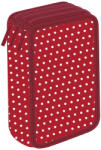 Pigna Penar echipat cu 3 fermoare Pigna, 33 piese, Motiv dots (MCPE3F3304) Penar